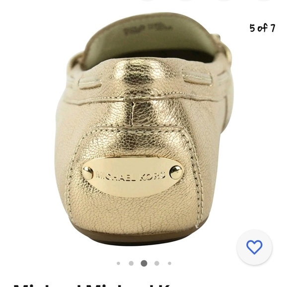 MICHAEL Michael Kors Daisy Moc in Pale Gold Metallic Leather - Picture 4 of 12